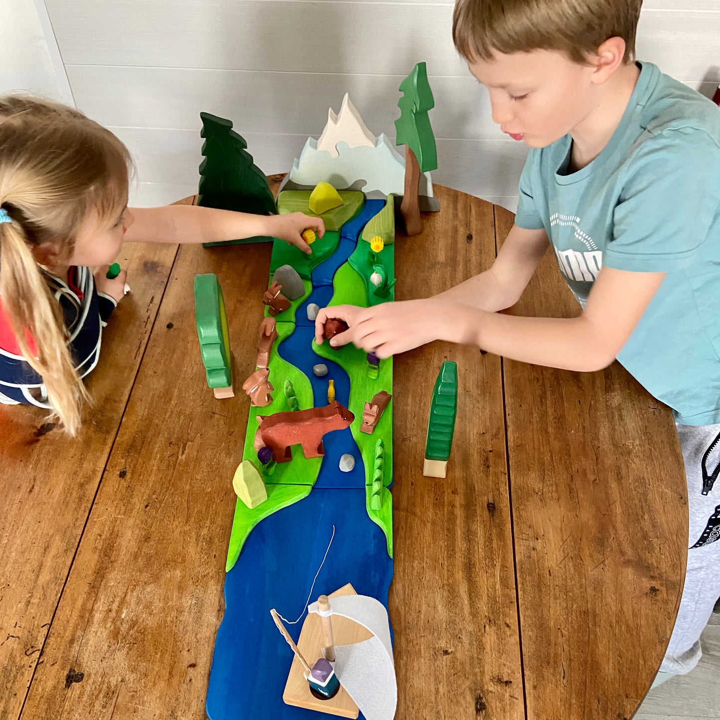 Waldorf toys - The River Diorama | Open ended toys