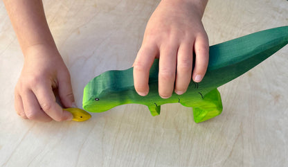 Wooden dinosaur toys - Waldorf toys