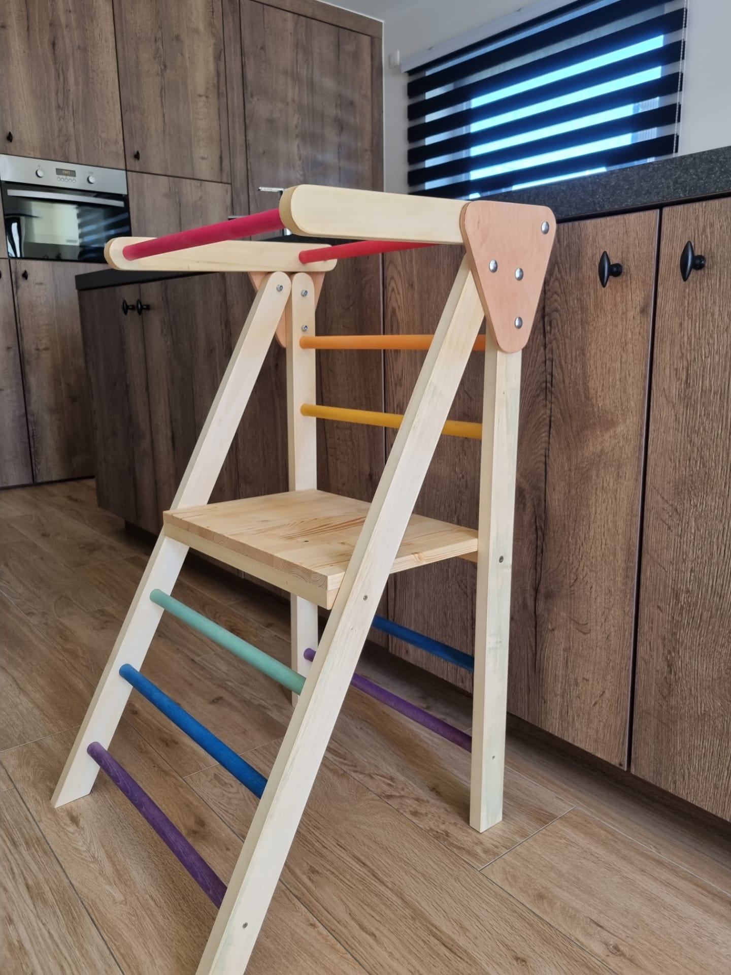 Foldable Learning Tower, Toddler Kitchen Helper Tower