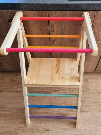 Foldable Learning Tower, Toddler Kitchen Helper Tower