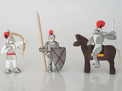 Wooden toy soldiers