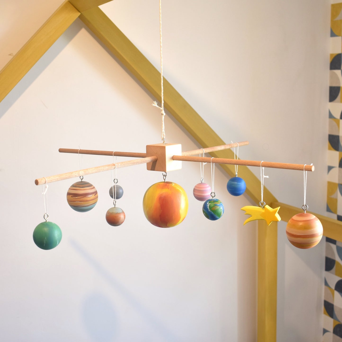 Solar System Mobile - Wooden Toy Model