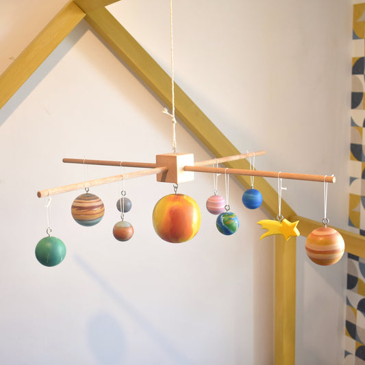 Solar System Mobile - Wooden Toy Model