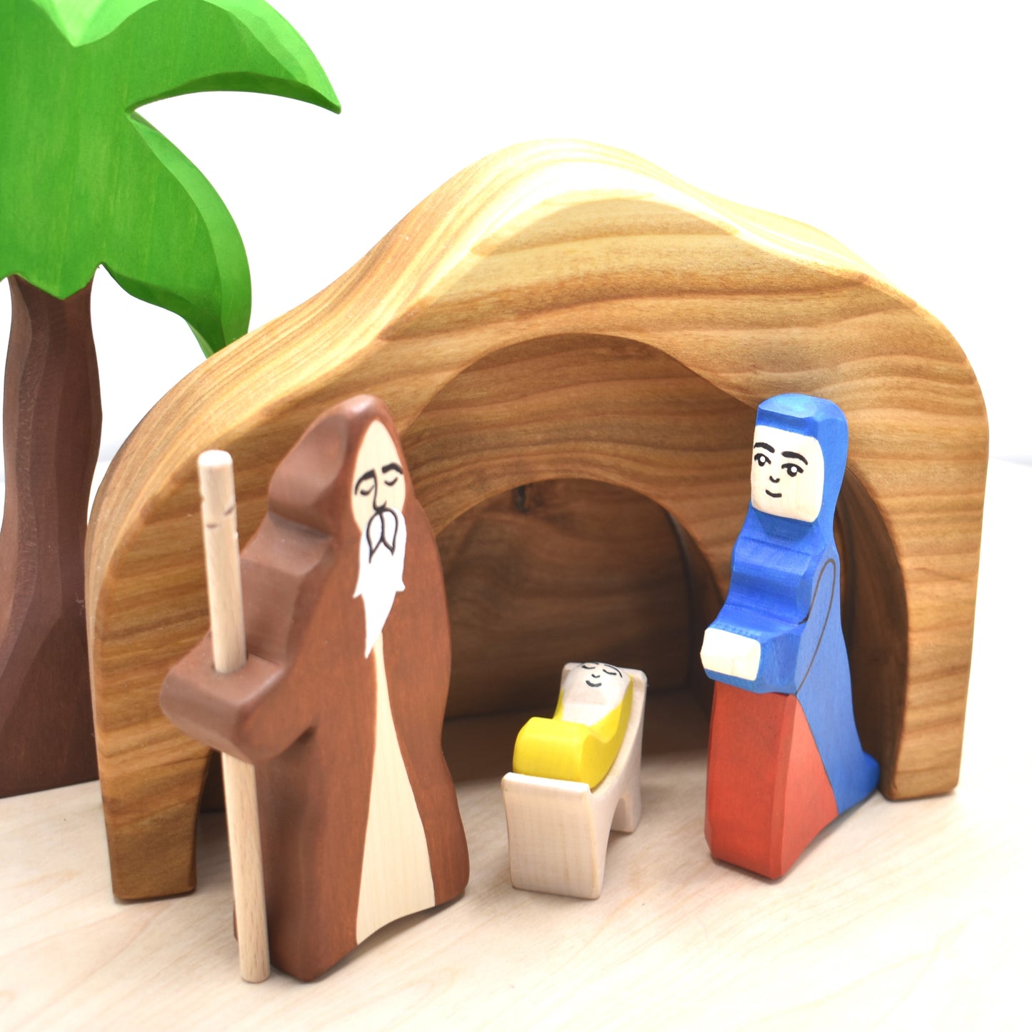 Wooden Nativity Set Scene - small