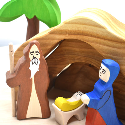 Wooden Nativity Set Scene - small