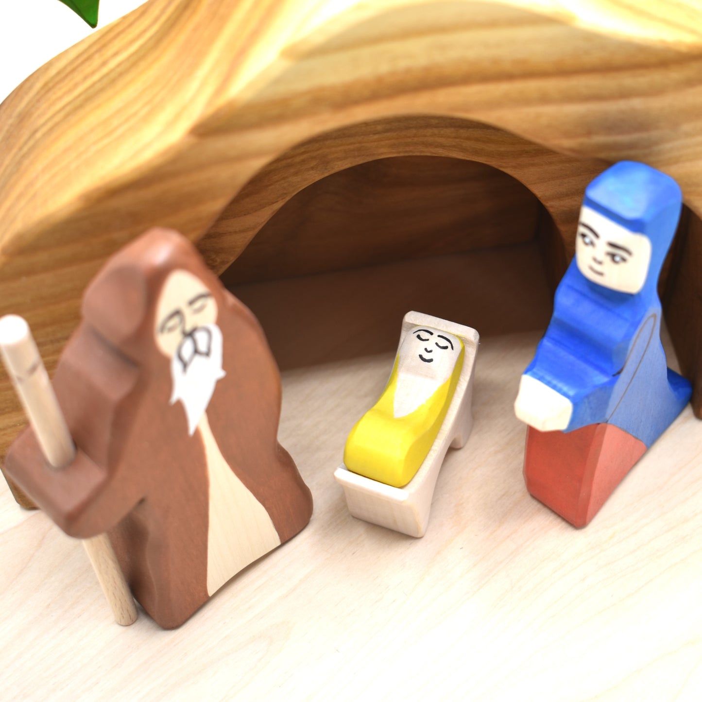 Wooden Nativity Set Scene - small