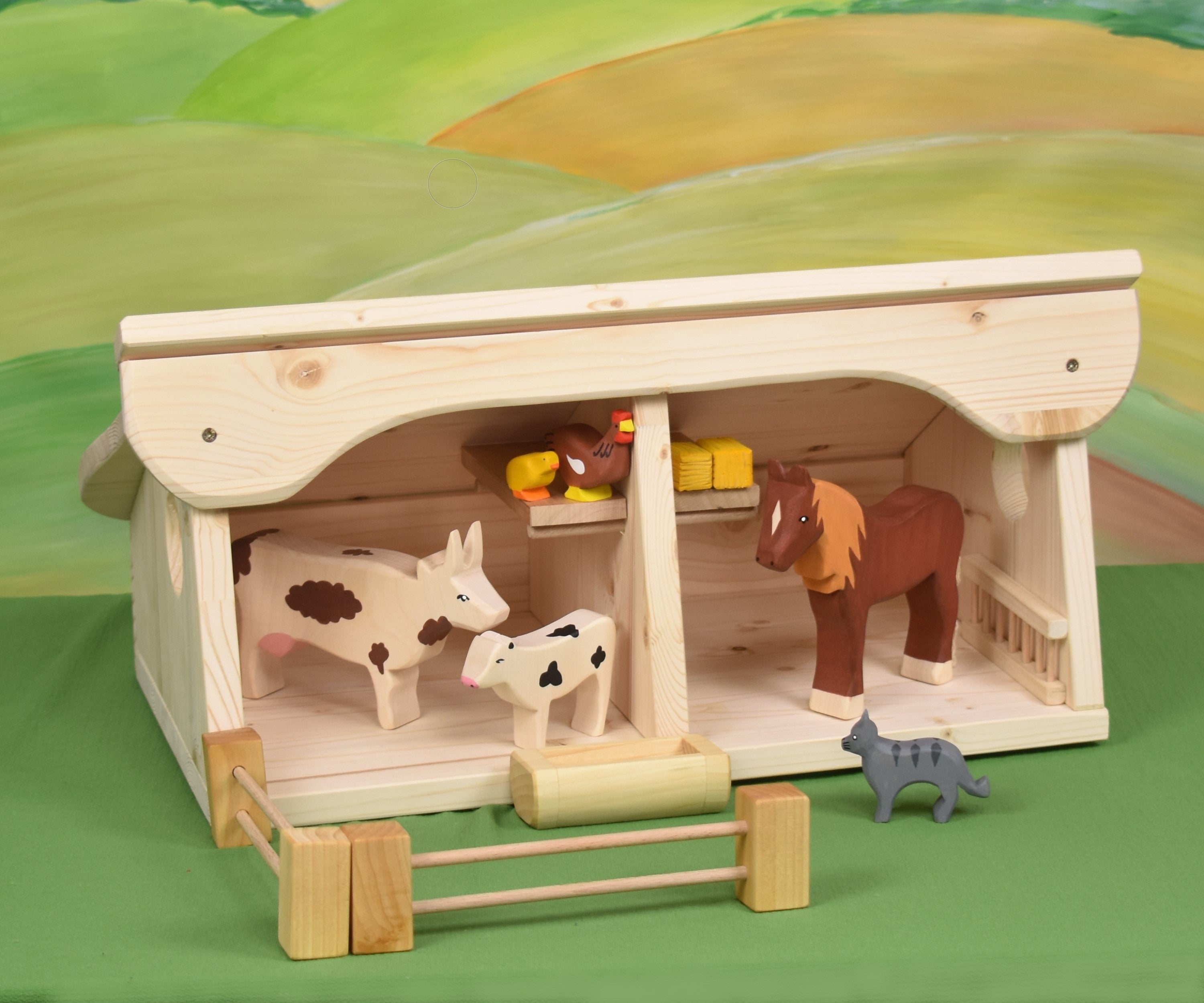 Wooden cheap barn toy