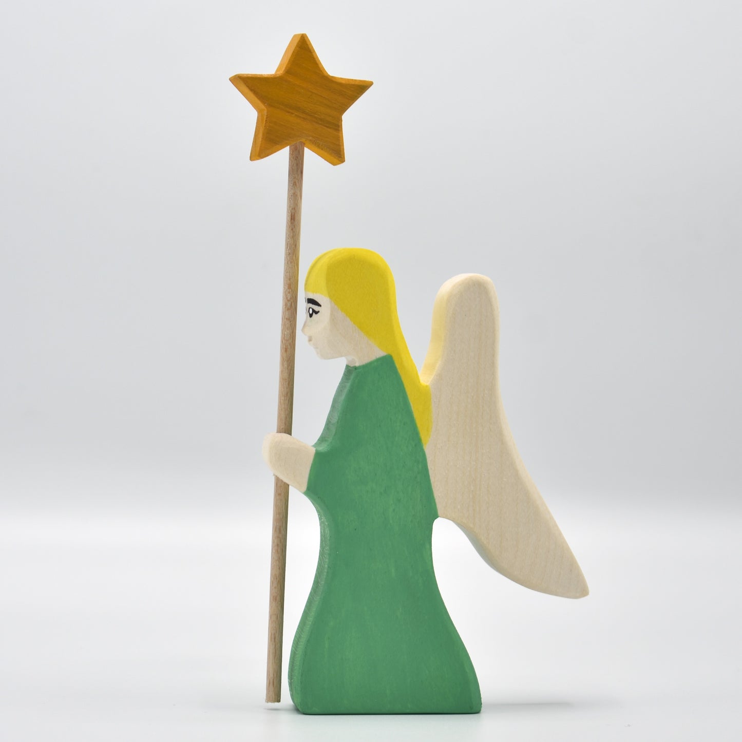 Wooden Angel Figurine