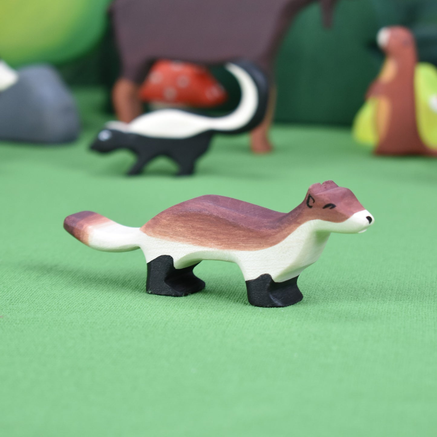 North American Animals - wooden toy figurines