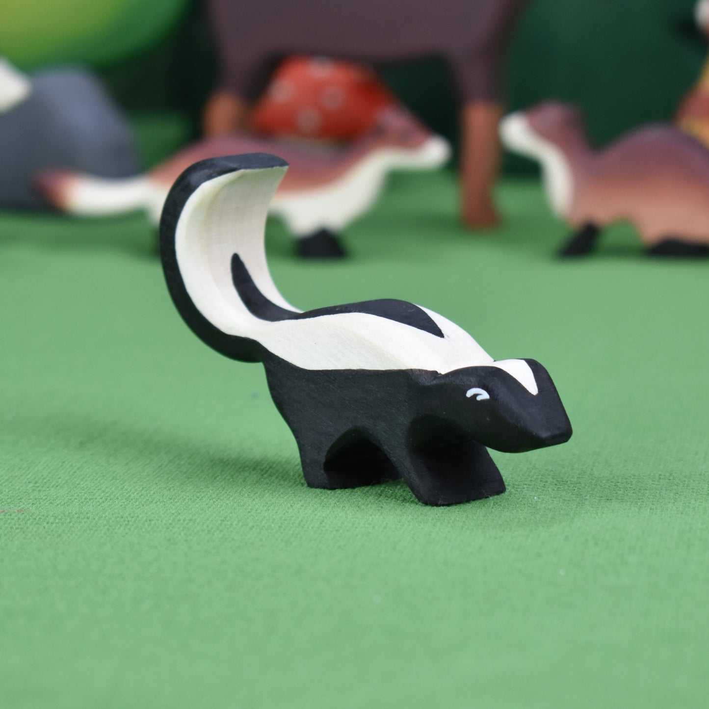 North American Animals - wooden toy figurines