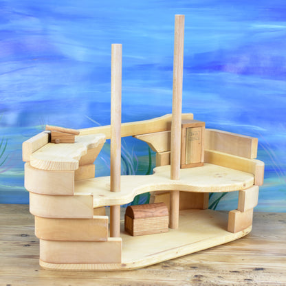 Waldorf Dollhouse - Sunken Ship | Wooden Dollhouse