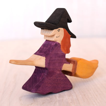 Wooden witch doll - Waldorf wooden toys