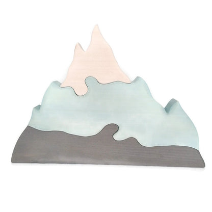 Glacier Mountains - Waldorf wooden toys