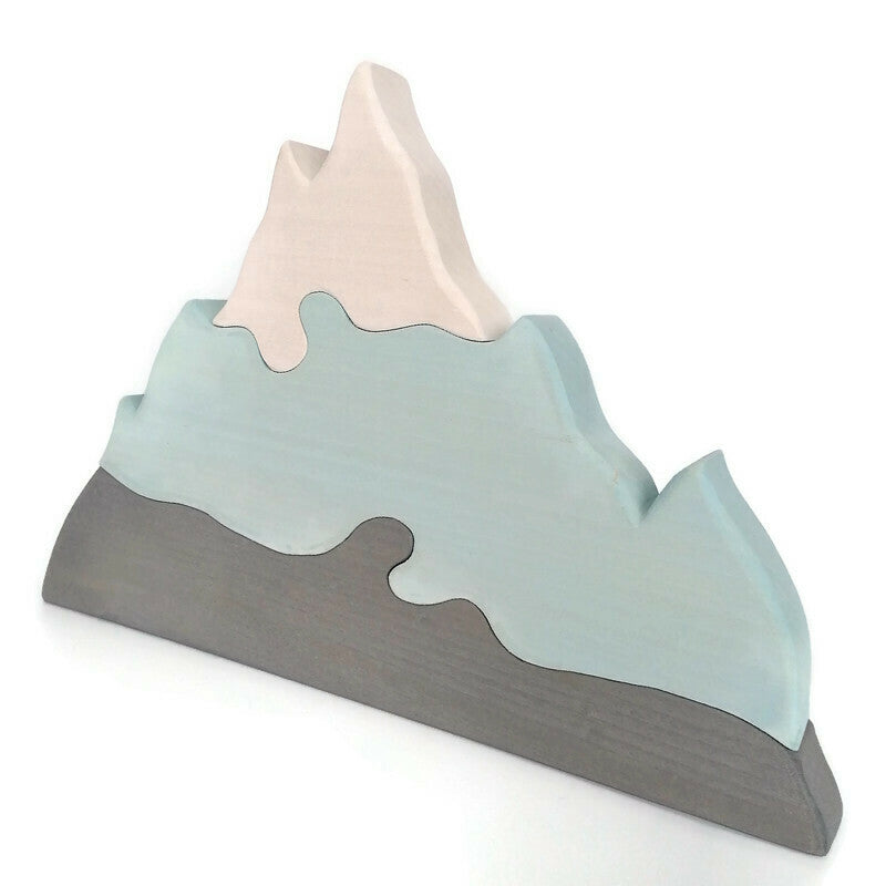 Glacier Mountains - Waldorf wooden toys