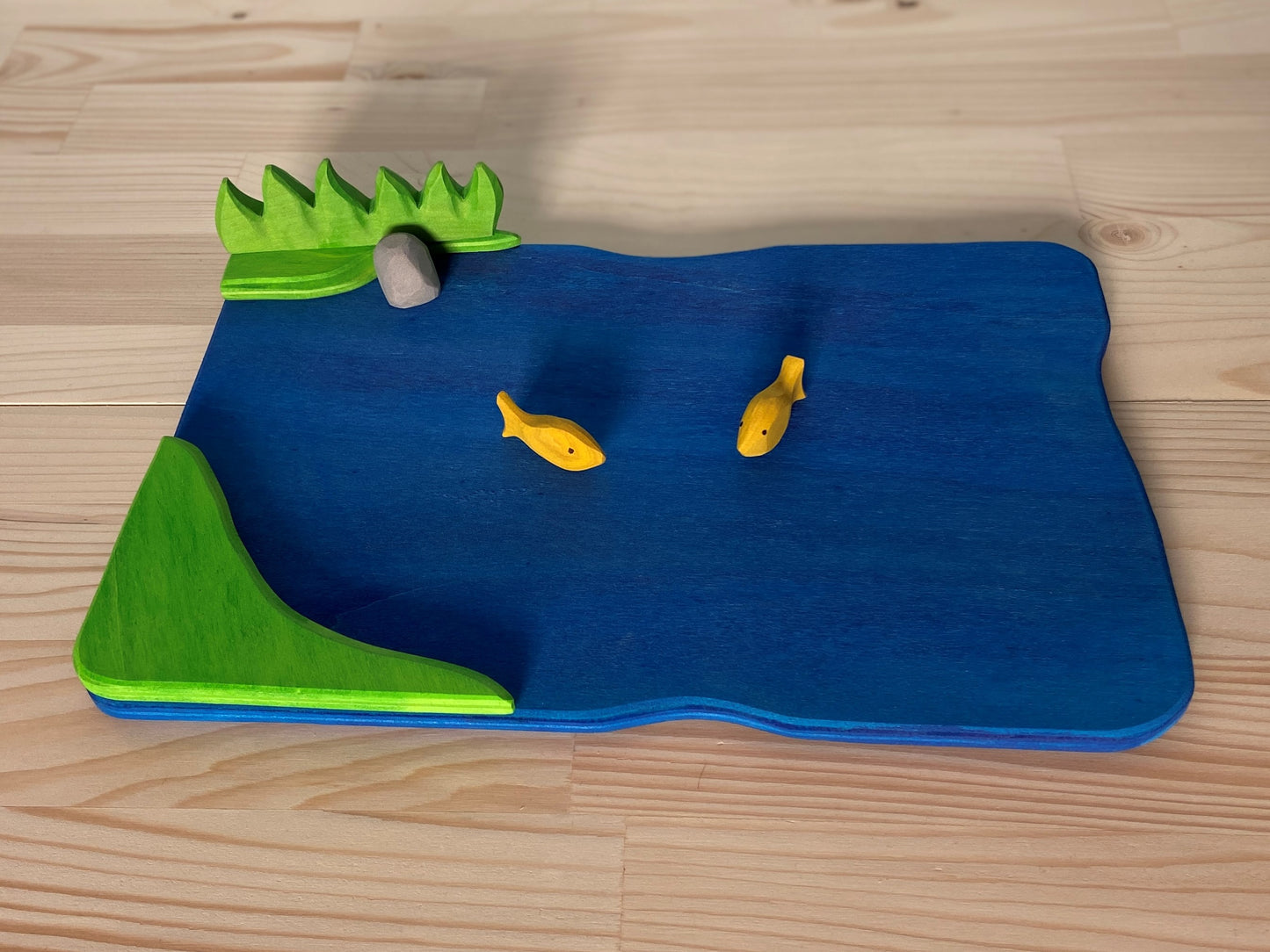 Fisherman & Wooden toy boat | Waldorf toys