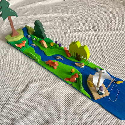 Waldorf toys - The River Diorama | Open ended toys