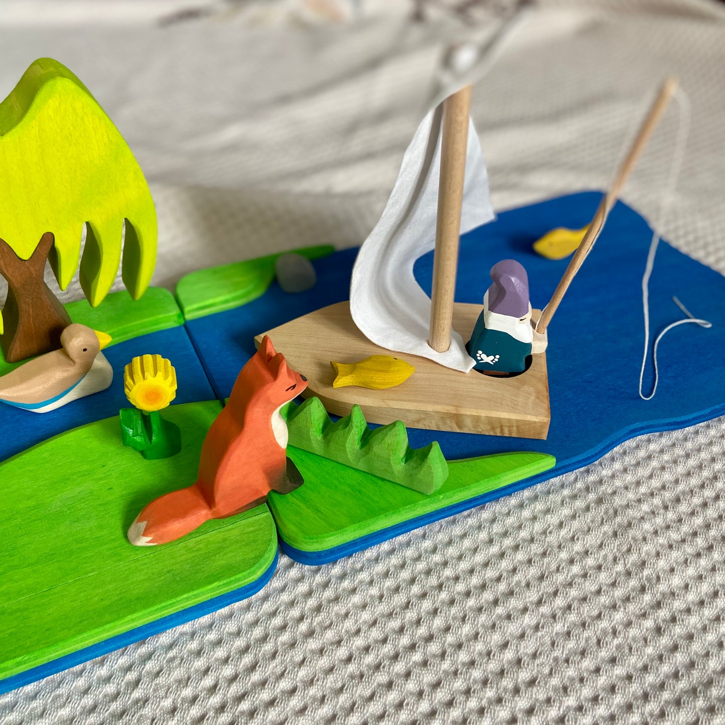 Waldorf toys - The River Diorama | Open ended toys