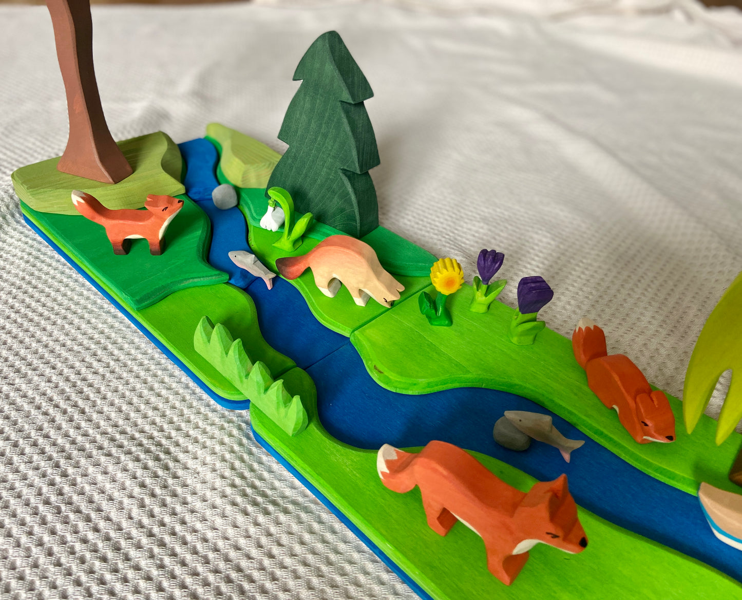 Waldorf toys - The River Diorama | Open ended toys