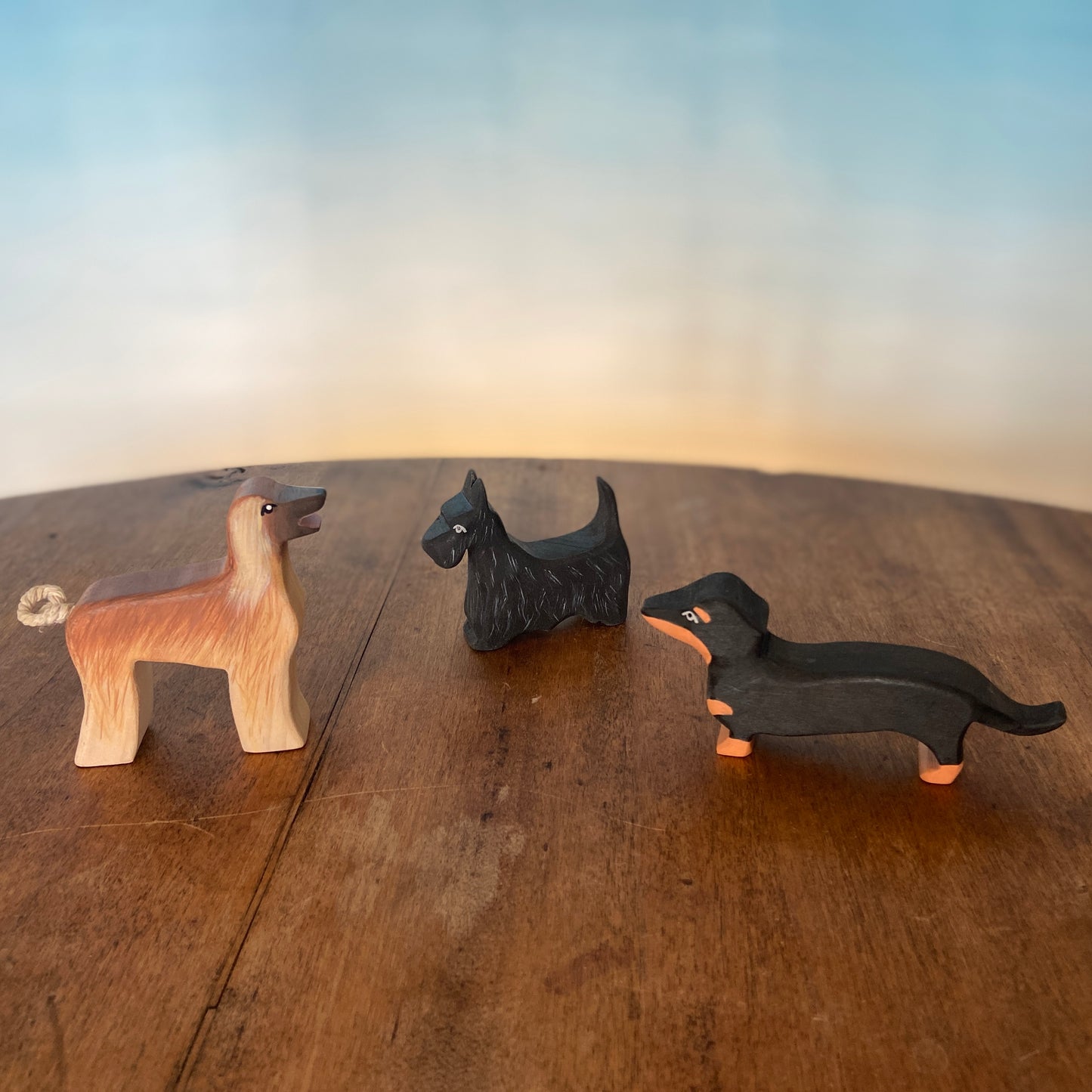 Wooden animal toys - dogs | Waldorf toys