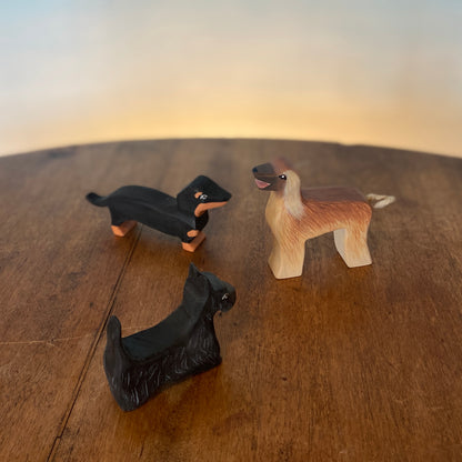 Wooden animal toys - dogs | Waldorf toys