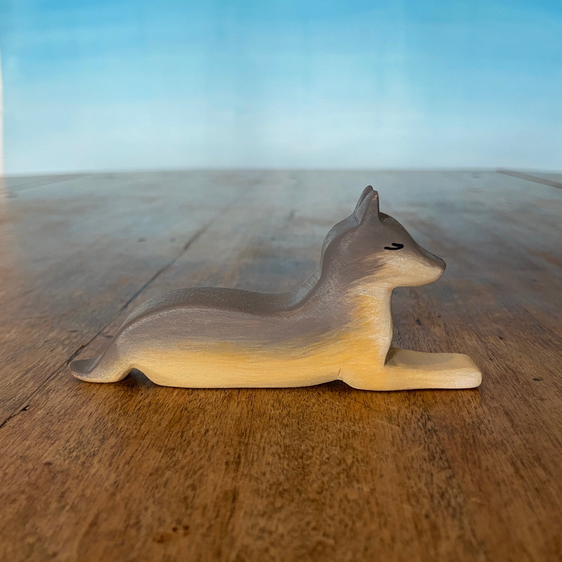 Wooden forest animals - Wolf family | Waldorf toys