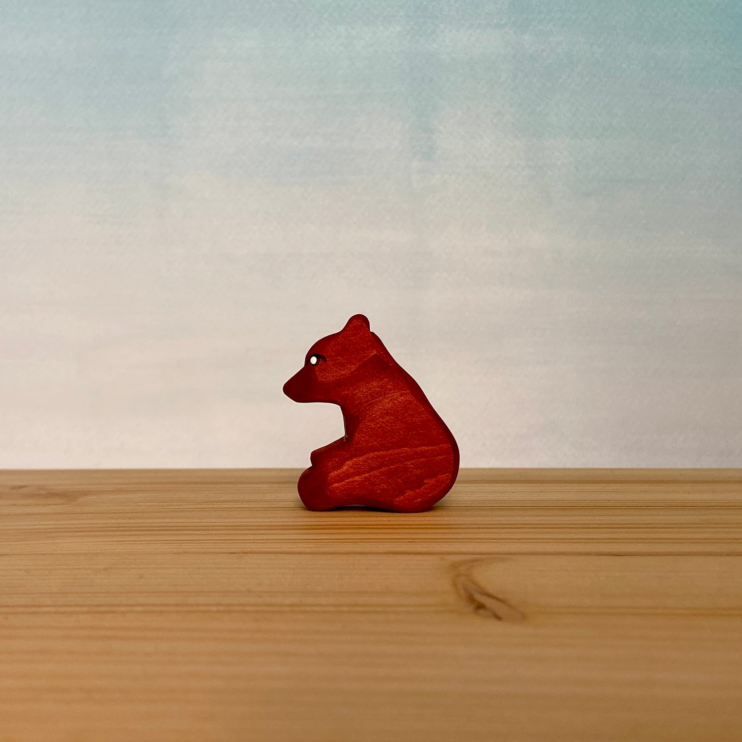 Wooden animals - Bear & Cubs | Waldorf toys