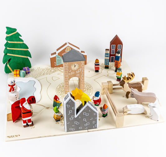 Wooden Advent Calendar Kit for Kids