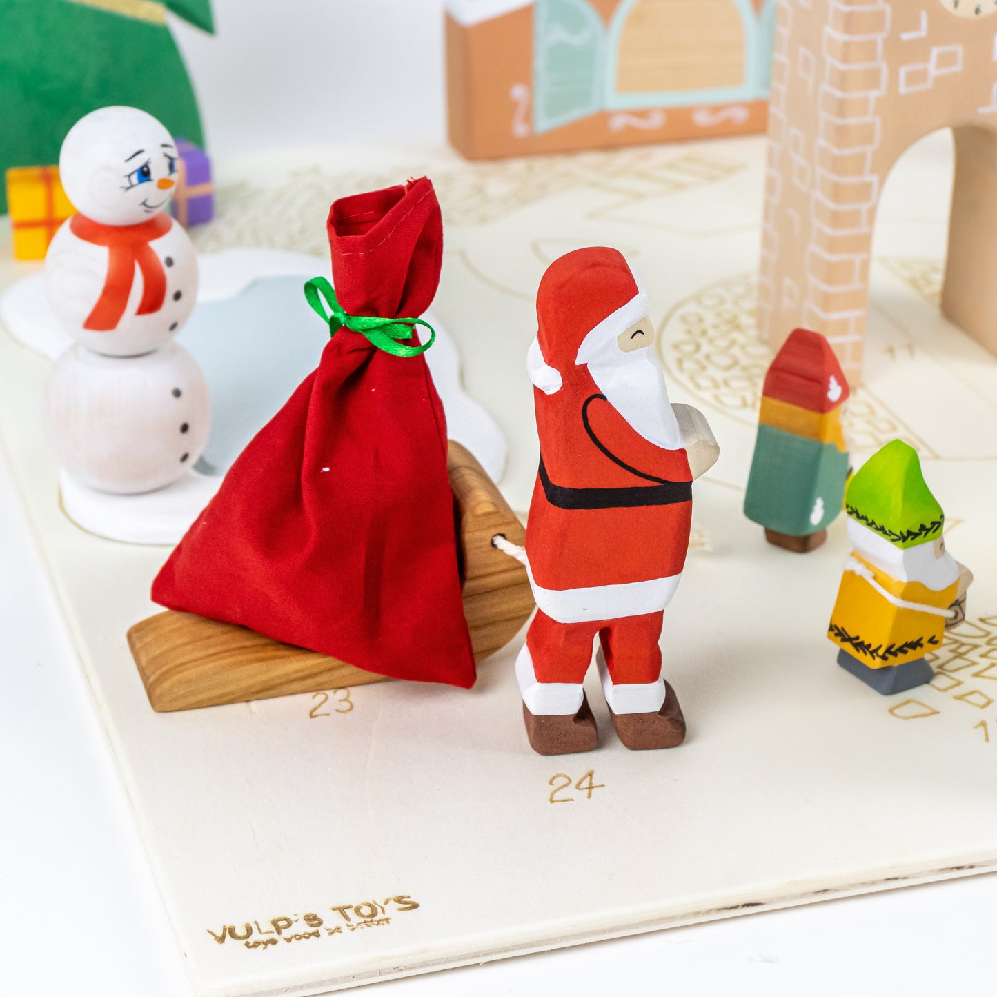 Wooden Advent Calendar Kit for Kids