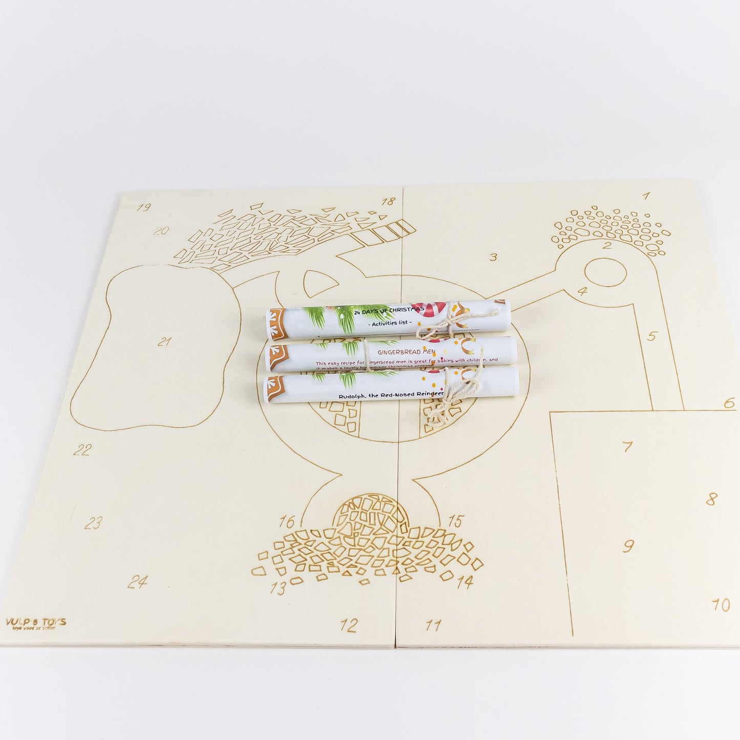 Wooden Advent Calendar Kit for Kids