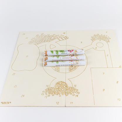 Wooden Advent Calendar Kit for Kids