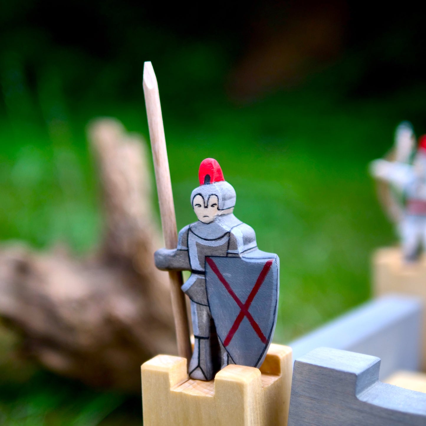 Wooden toy soldiers