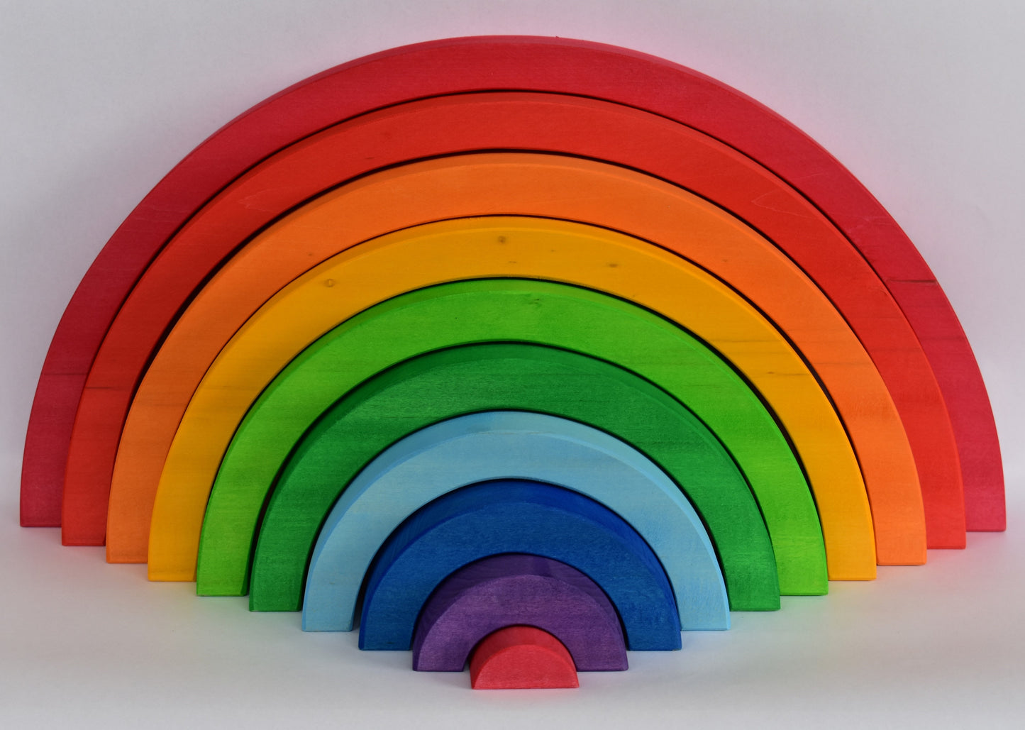 Wooden Rainbow Stacker - 10 arches