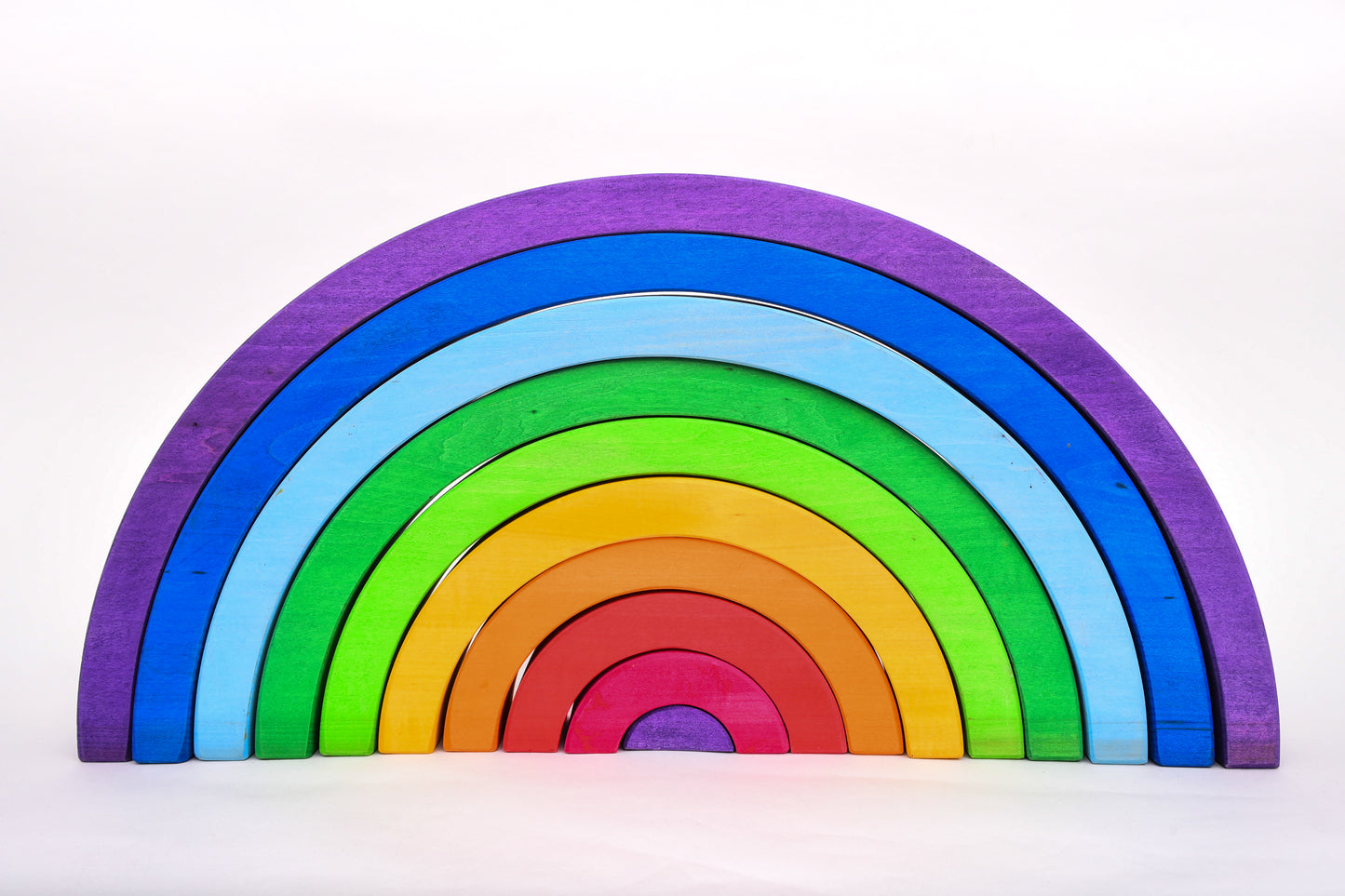 Wooden Rainbow Stacker - 10 arches