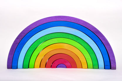 Wooden Rainbow Stacker - 10 arches